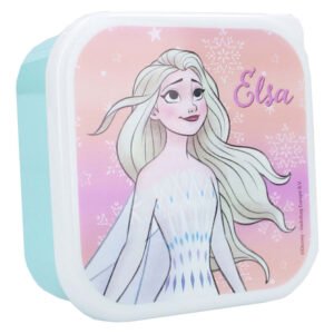 Frozen lunchbox met Elsa en sneeuwvlokken