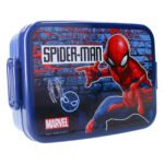Blauwe Marvel Spider-Man lunchbox met Spider-Man print Lunchbox Spider-Man Let's Eat