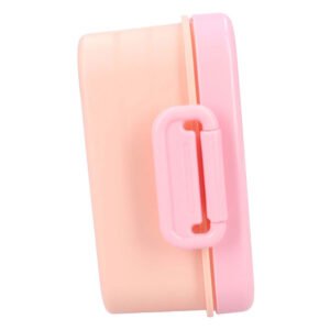 Roze lunchbox met stevige sluitclip